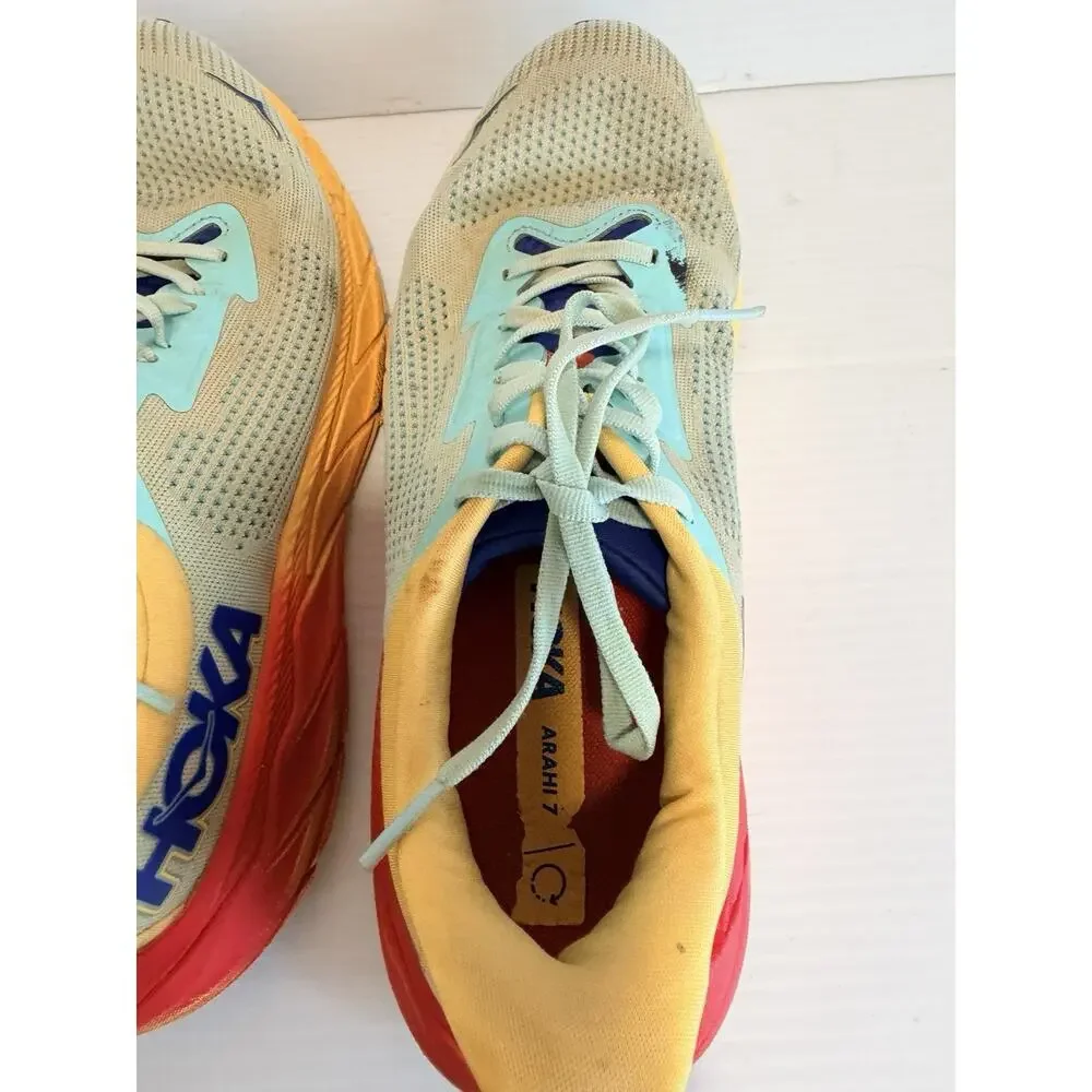 HOKA Arahi 7 Cloudless / Poppy Walking Running Men's Sneakers Sz 10D